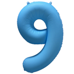 Шар фольгированный Цифра 9 101 см (Голубой)