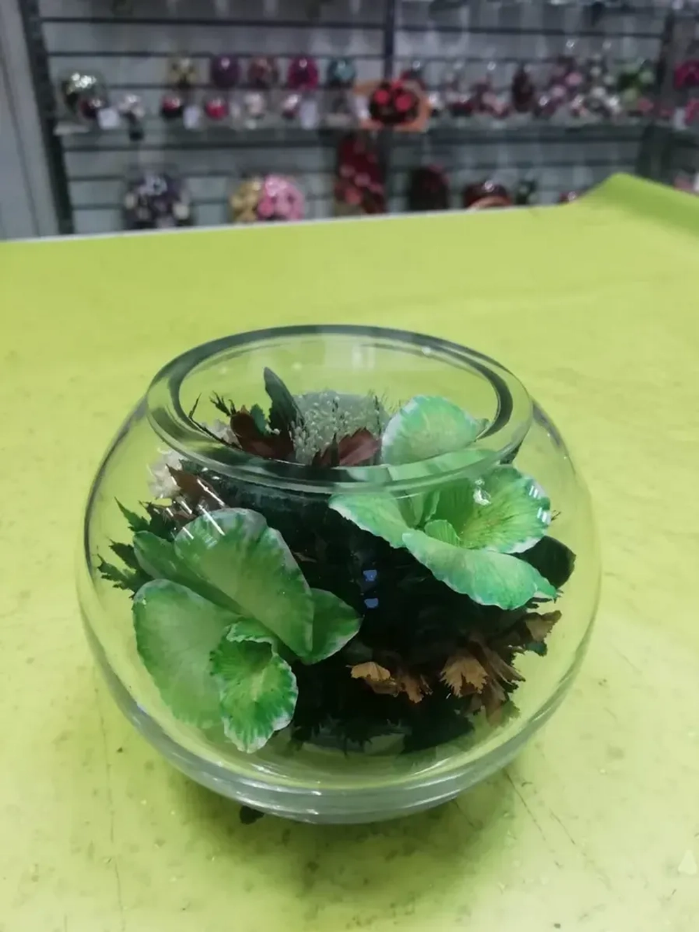 натуральные орхидеи в стекле, вакуум