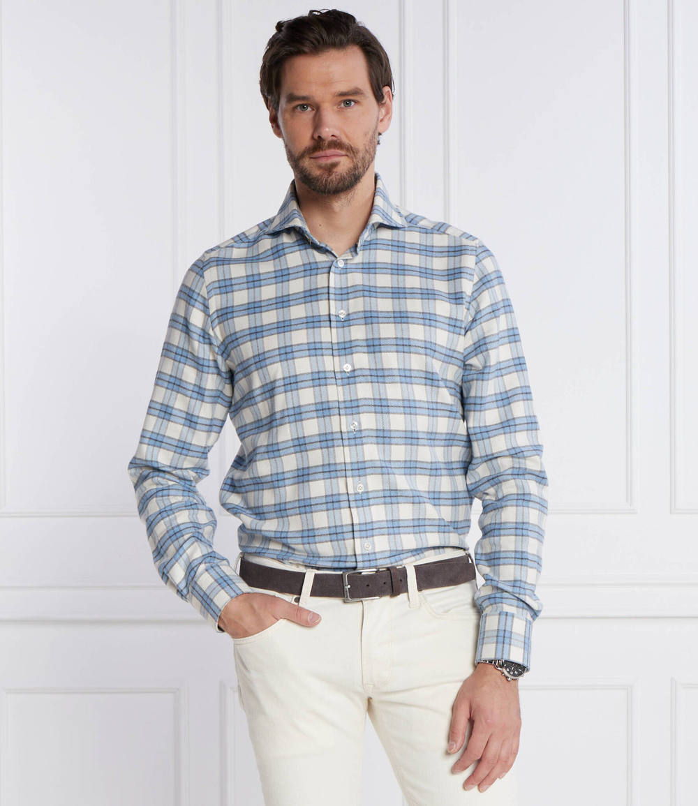 Рубашка Emanuel Berg - голубой(HV-Harvard MFS4)