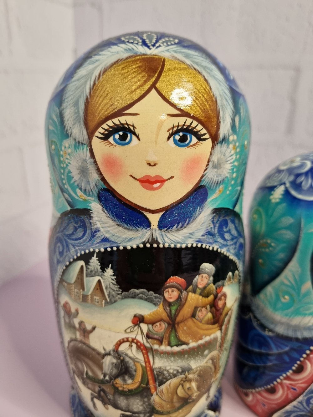 Матрешка 18см "Русские мотивы" 5 мест