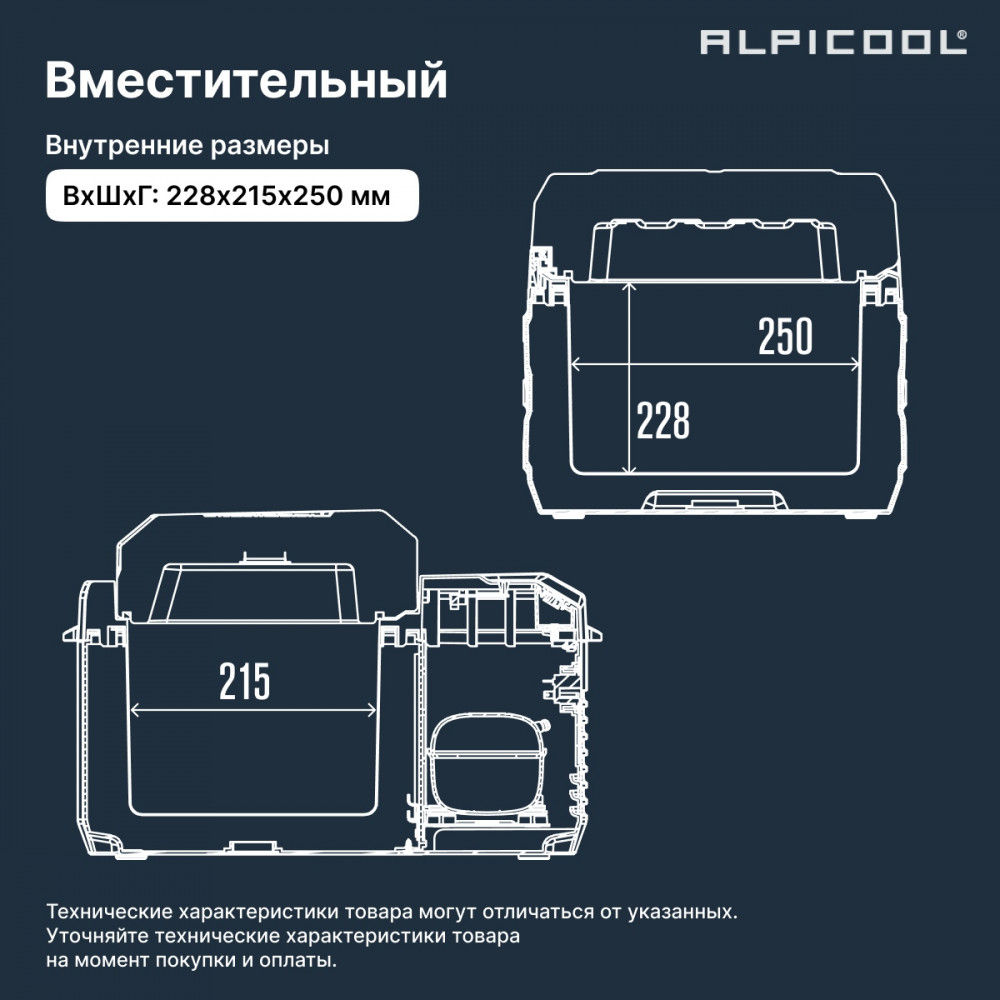 Автохолодильник Alpicool NL12 (12/24)