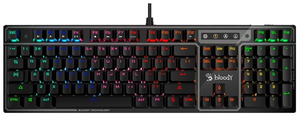Клавиатура A4Tech Bloody B750N черный
