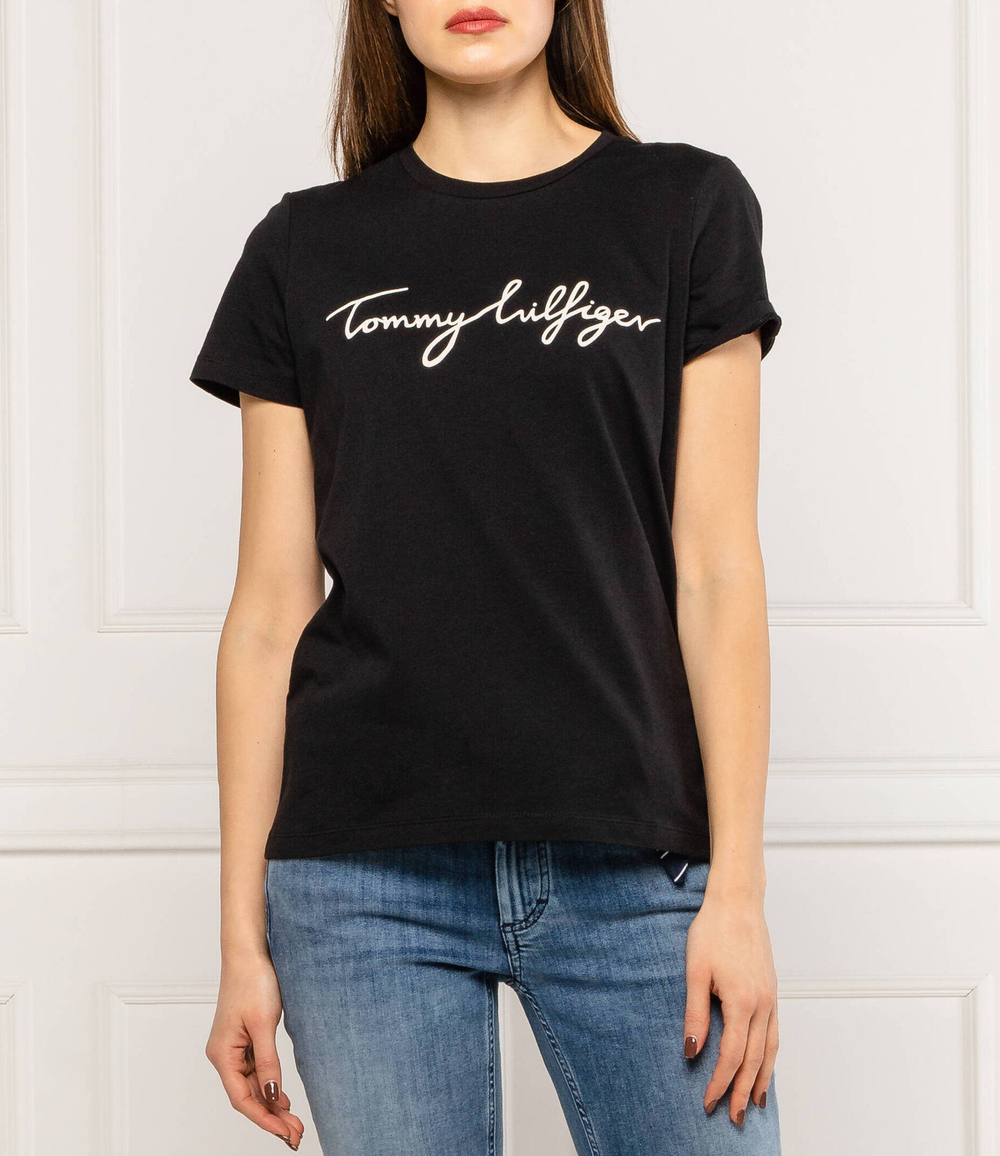 футболка Tommy Hilfiger - черный(WW0WW24967)