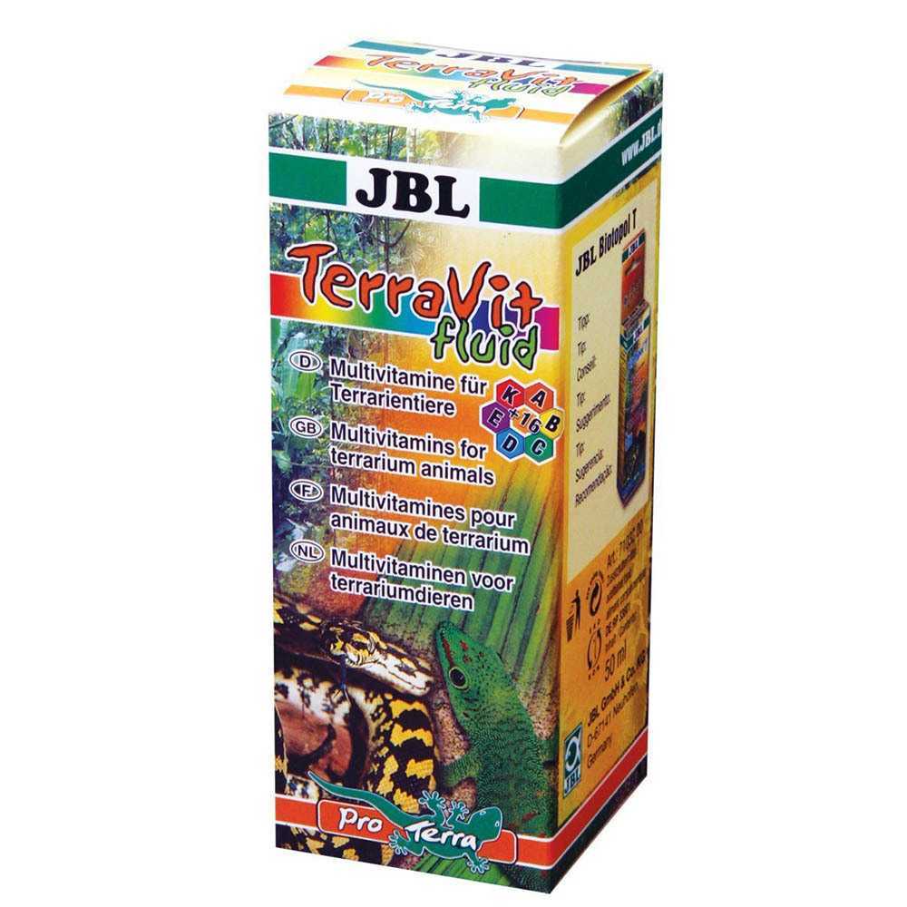 JBL TerraVit fluid 50 мл - препарат жидкий с мультивитаминами для рептилий