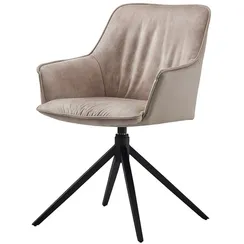 Стул Basket крутящийся, бежевый велюр