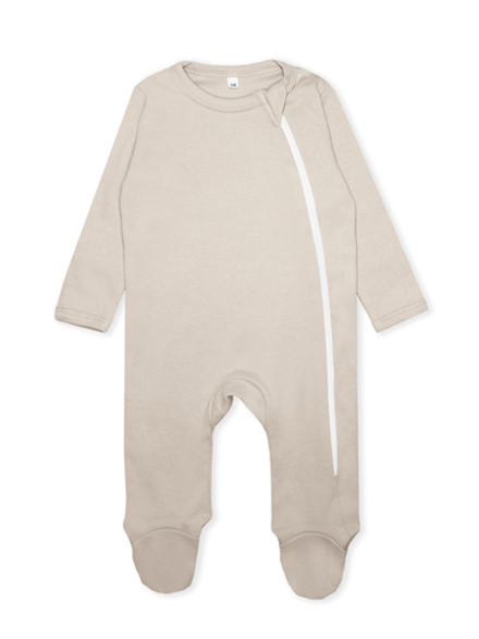 Комбинезон СЛИП на молнии, с закрытой ножкой Светлый кофе