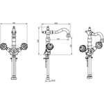 Смеситель для раковины Boheme Imperiale Presente 332