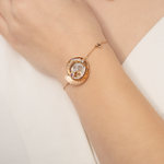 Браслет «Парад планет» из комбинированного золота c гранатом, аметистом, топазом и натуральными топазами white Артикул: 05-0675-00-712-1111-76