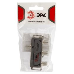Делитель ТВ ЭРА SIMPLE DS-F-02 3 ответвления под F разъём 5-1000 МГц упаковка 1 шт | Разъёмы, переходники, ТВ делители