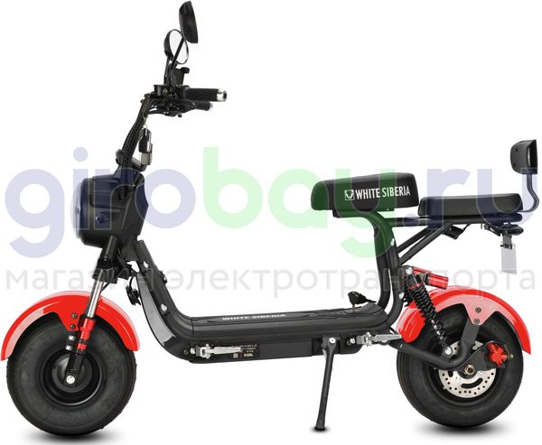 Электроскутер WHITE SIBERIA MINI R 2500w 3.0 (60V/21Ah) - Красный фото №12