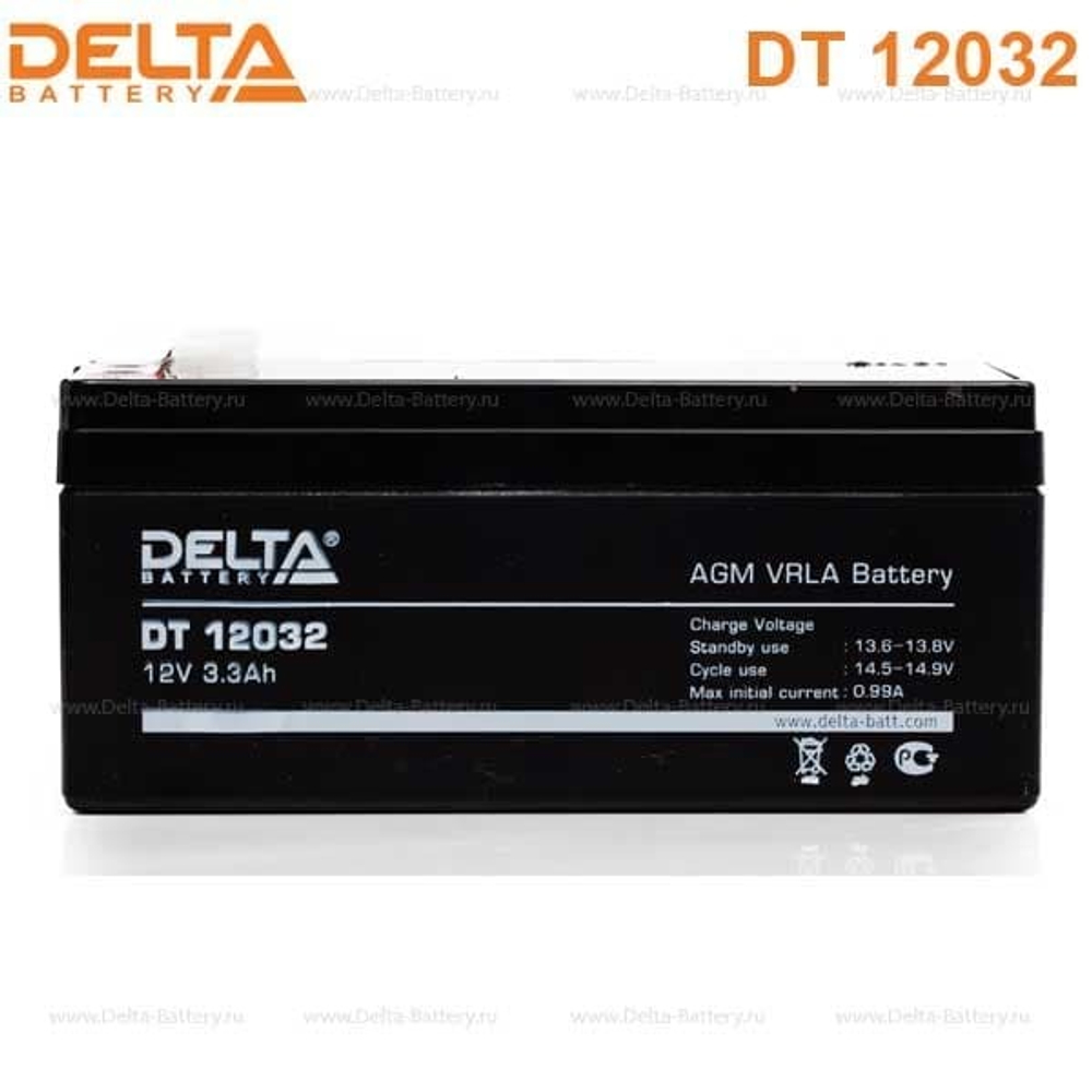 Аккумуляторная батарея Delta DT 12032 (12V / 3.3Ah)