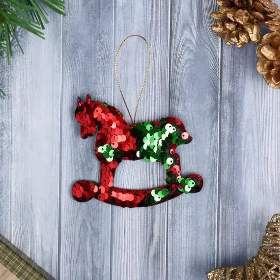 Мягкая подвеска Лошадка 9,5*8 см., Зимнее Волшебство (4325460)