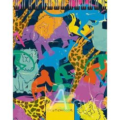 Скетчбук  Красочные звери