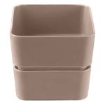Кашпо для цветов пластиковое 0,45л «Фиори» Мокачино