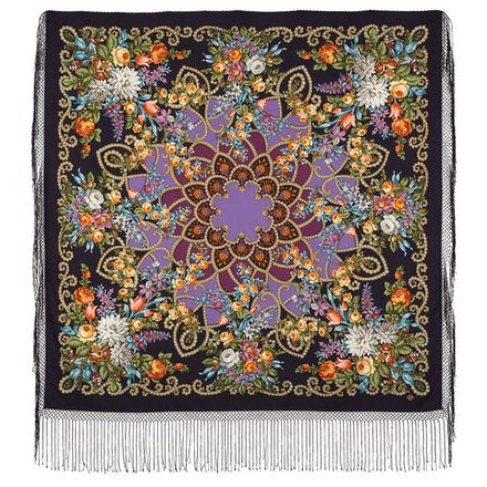 Павловопосадский платок Цыганка Аза 362-15