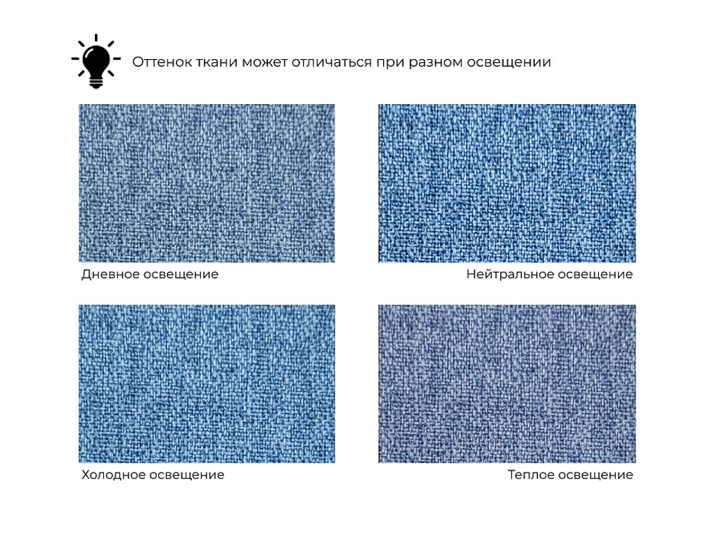 Диван угловой Лига-065 угол правый РОГОЖКА Амур 10 голубой