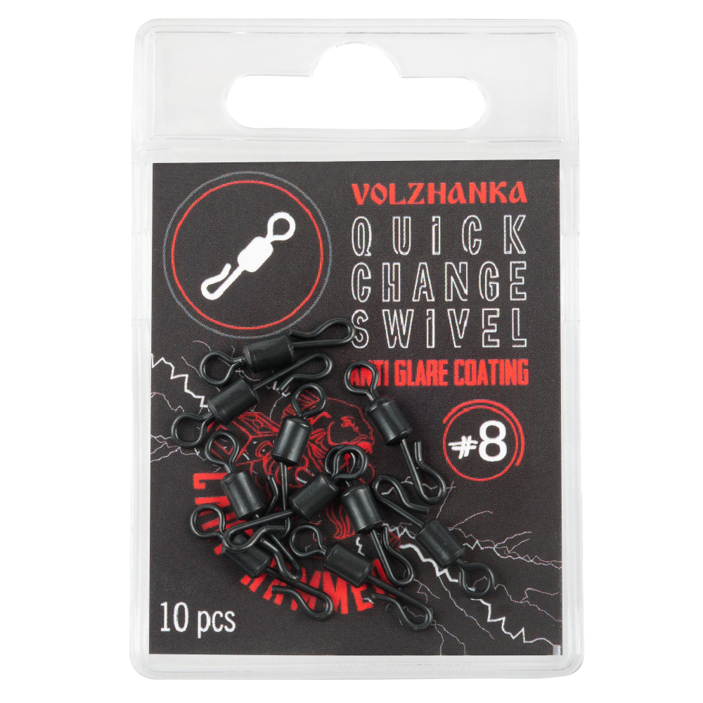 Вертлюг с быстросъемом "Volzhanka Quick Change Swivel" (10шт/уп)