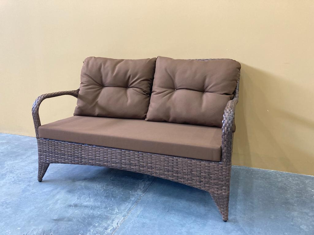 Двухместный диван из искусственного ротанга Веранда арт.75387-2