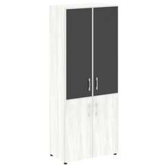 Yalta Шкаф LT.ST-1.2 R black Снежная Патина/Стекло Black 800*450*1987