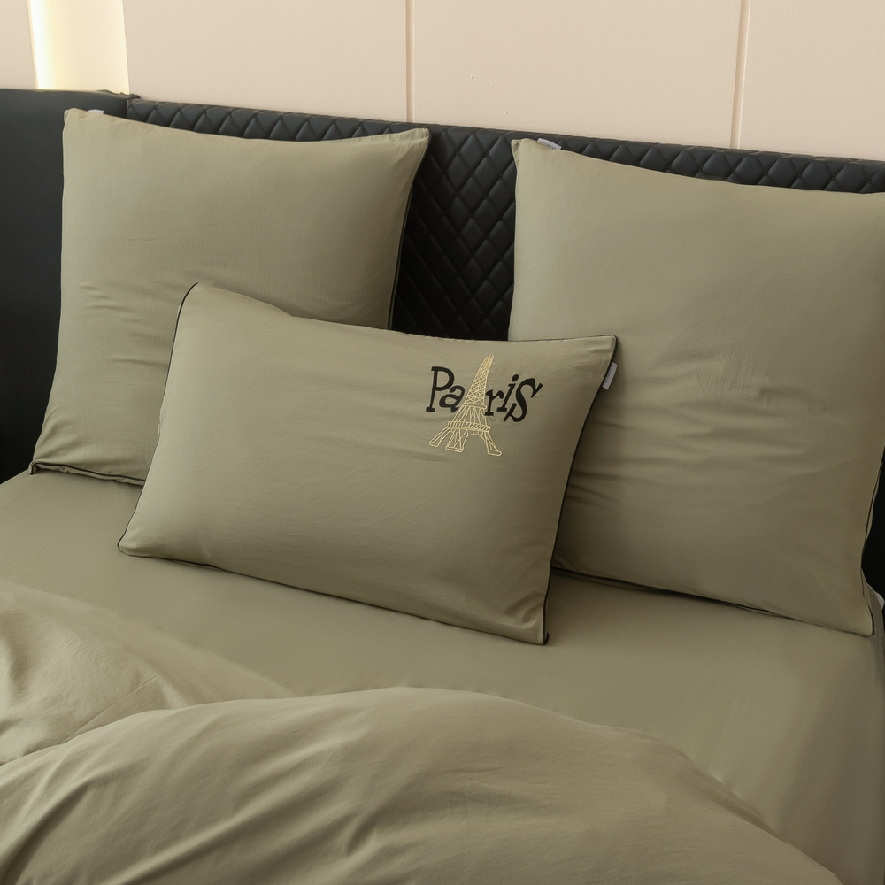 КПБ Mood of Paris на резинке MPR015, Евро, 4 наволочки, простынь 160*200*35