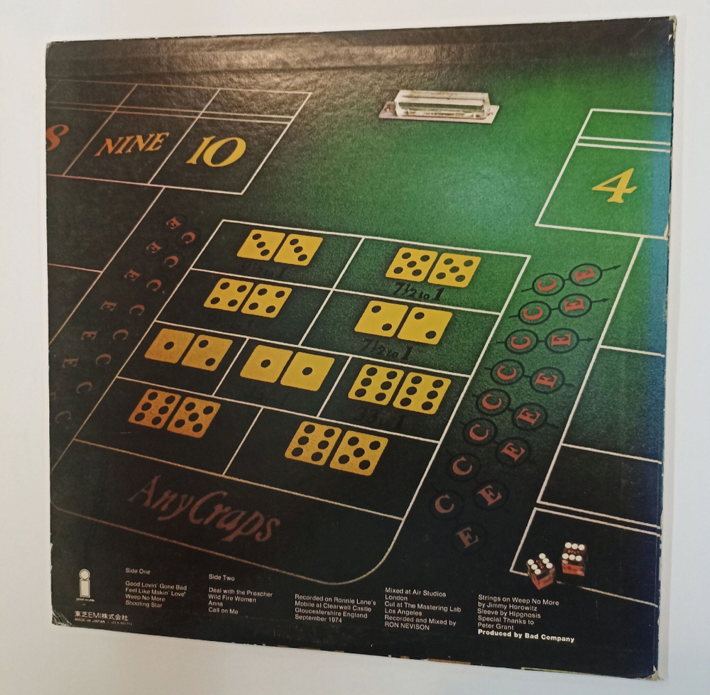 Винтажная виниловая пластинка LP Bad Company Straight Shooter (Japan 1975) (No Obi)