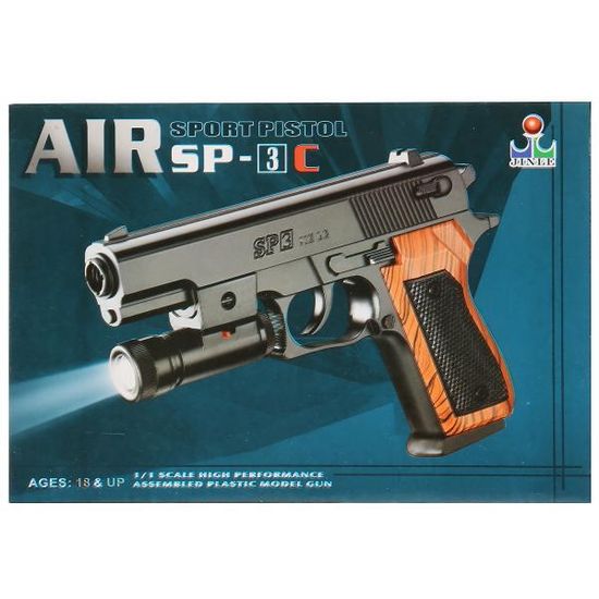 Пистолет с фонариком SP-3C в кор.