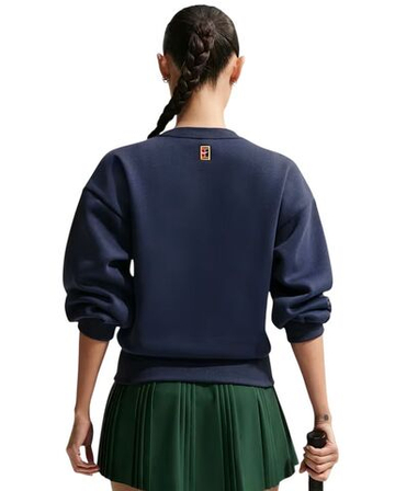 Женская Кофта теннисная Nike Court Collection Crew-Neck - midnight navy/sail