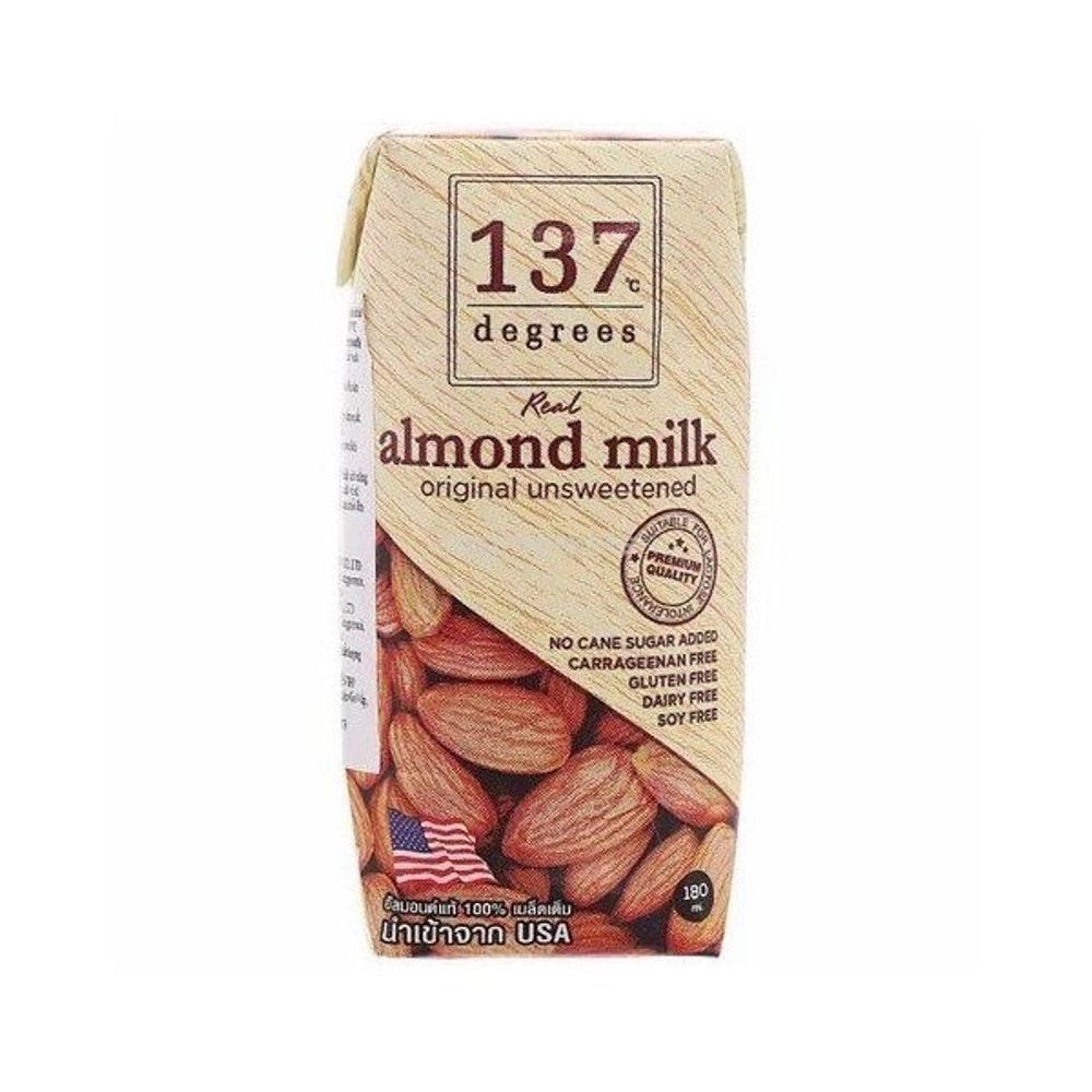 Миндальное молоко без сахара 137 Degrees Almond Milk Original Unsweetened 180 мл