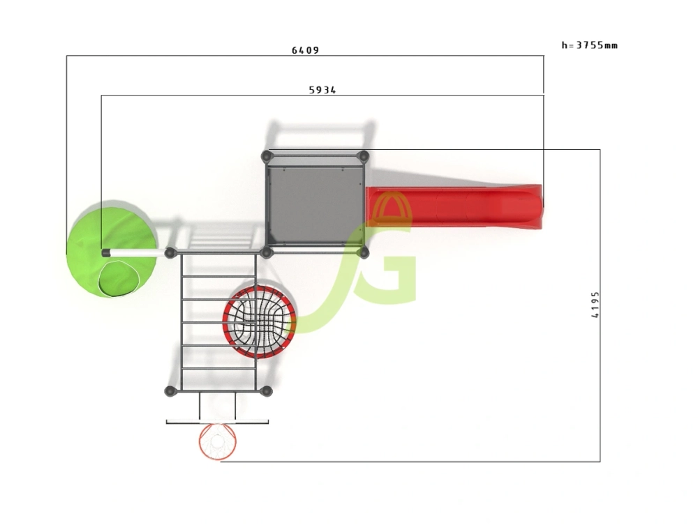 Спортивная площадка Воркаут IgraGrad 48Vsd