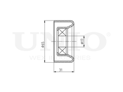 Ролик натяжной приводного ремня UNIO TNS-10120