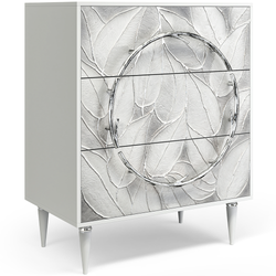 Комод Арт Классик с 3 ящиками Айс Античное серебро