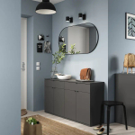 Комбинация для хранения - VIHALS  IKEA/ ВИХАЛС ИКЕА, 75х140 см, серый