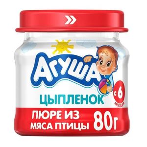 ПЮРЕ АГУША ЦЫПЛЕНОК 80ГР