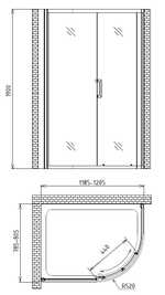 Душевой уголок Gemy Victoria S30181