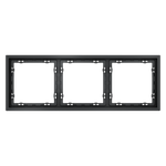 Рамка пластиковая на 3 поста, (графит) Voltum S70 VLS100307