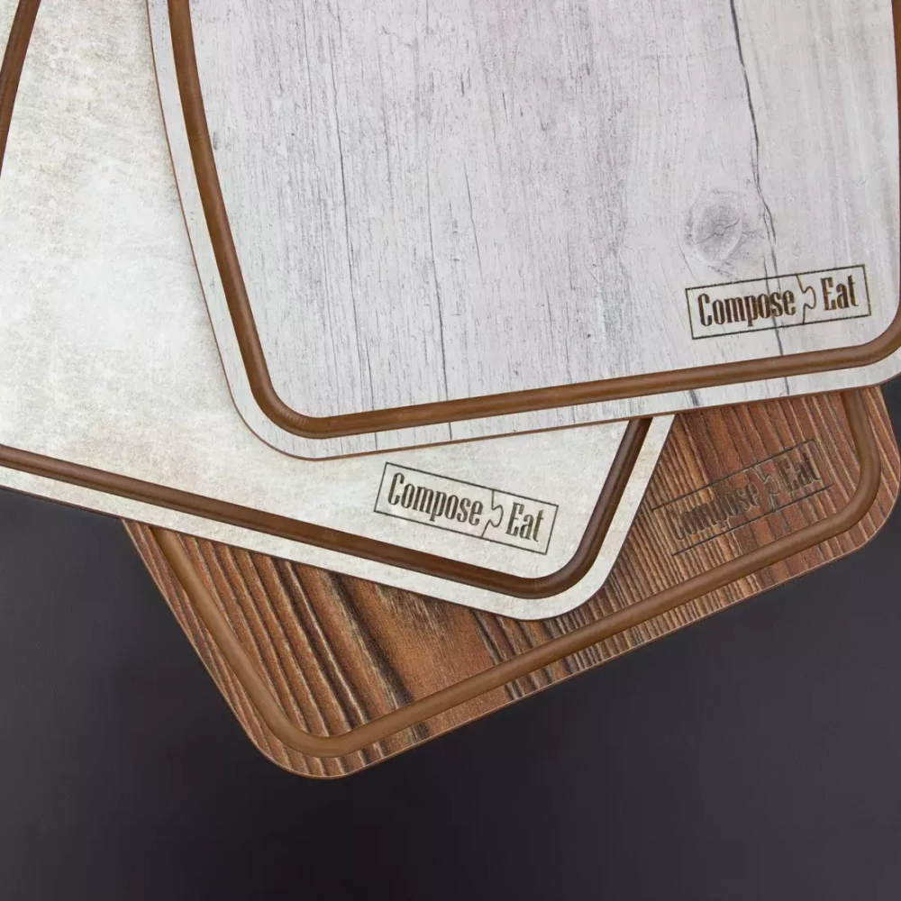 Доска разделочная с ручкой 25х36см ComposeEat Fashion дуб белый