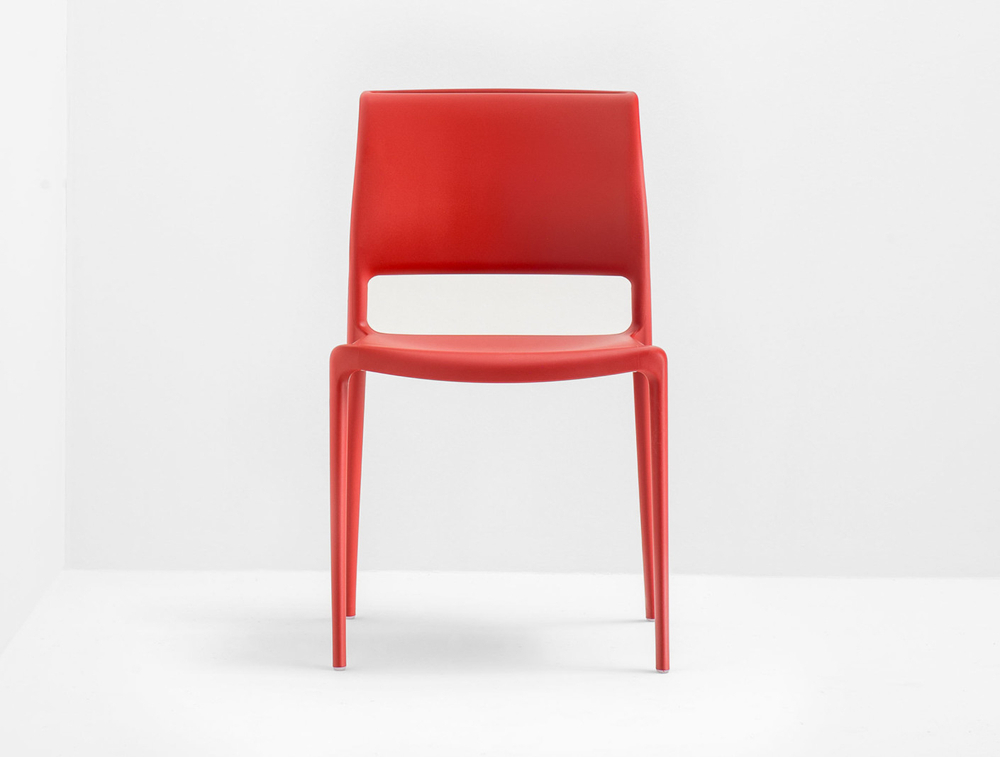 Стул пластиковый Pedrali Ara, красный