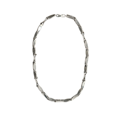 "Куопио" ожерелье в серебряном покрытии из коллекции "Финляндия" от Jenavi с замком пряжка