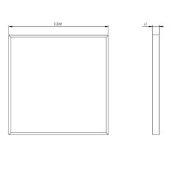 Светильник светодиодный ЭРА SPO-940-3-40K-032 32Вт 4000К 3360Лм 588x588x40 матовый