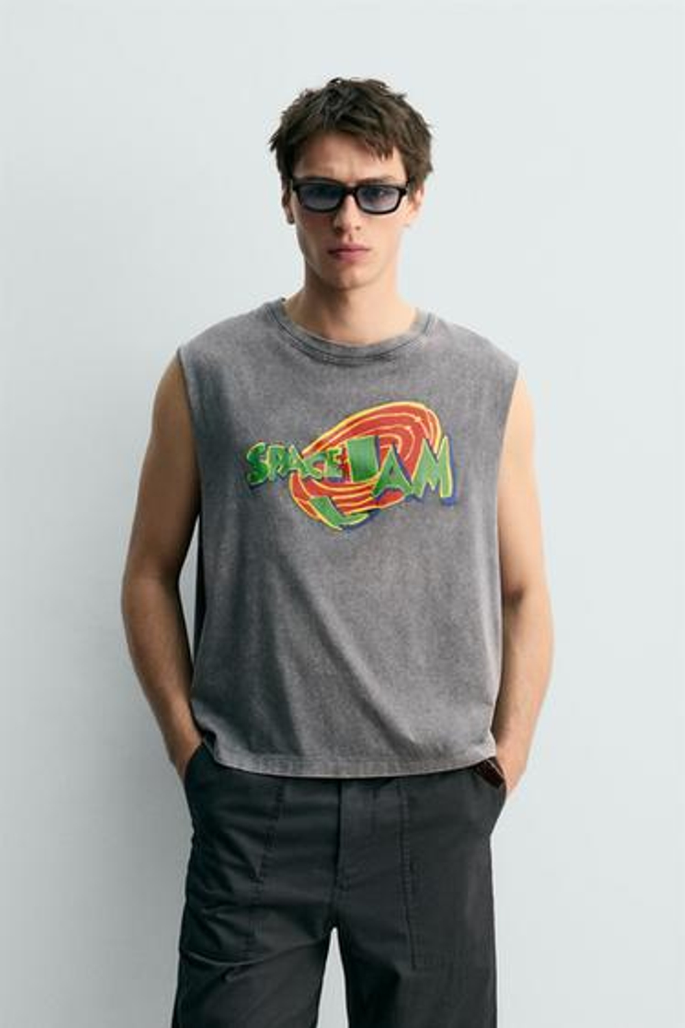 ZARA X DYLAN´S T-SHIRT CLUB МАЙКА SPACE JAM™ & ©, АНТРАЦИТОВО-СЕРЫЙ