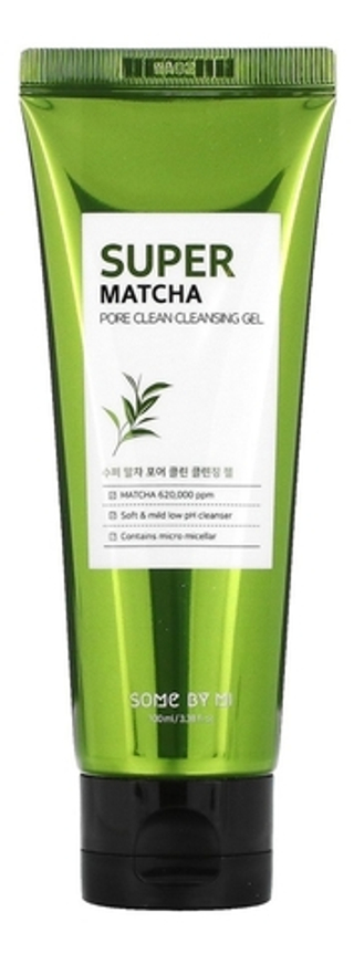 SOME BY MI Очищающий гель для умывания с экстрактом зеленого чая матча -  Super Matcha Pore Clean Cleansing Gel, 100мл