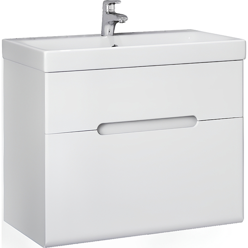 Тумба с раковиной Jorno Moduo Slim 60 см Mod.01.60/P/W белая
