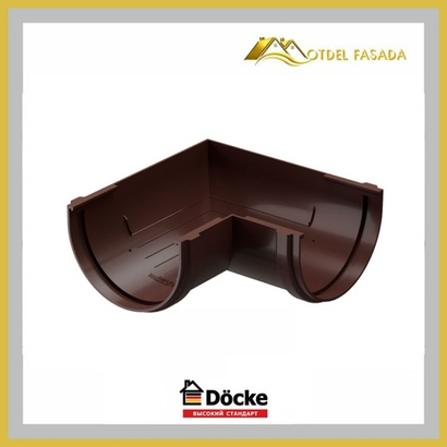Универсальный угловой элемент 90гр. Docke STANDARD Шоколад.