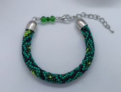 Браслет из бисера Змейка, Ручная работа, подарок маме/сестре/подруге