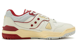 Saucony Cross 90 leather non-slip wear-resistant low-top sneakers for men and women the same style white and red