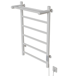 Полотенцесушитель MIXLINE VEGA  80х50 (таймер, 318Вт, 5 перекладин + ПОЛКА) электрический БЕЛЫЙ