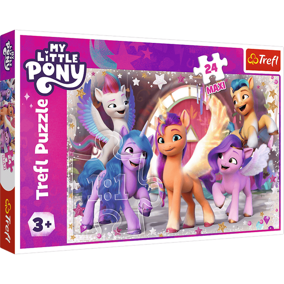 Puzzles - &quot;24 Maxi&quot; - A happy day of Ponies / Hasbro, My Little Pony
