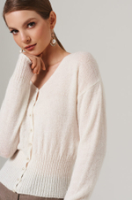 1893 Кардиган женский (молочный)