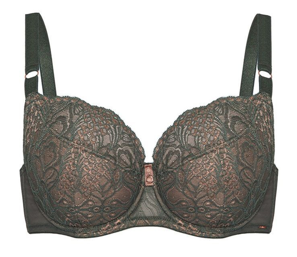 Бюстгальтер с чашкой на тонком поролоне Lusso (Размер: 80J) (Цвет: хаки)