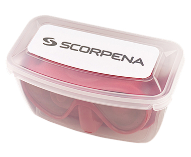 Комплект Scorpena маска+трубка для сноркелинга, тёмно-красный Взрослый